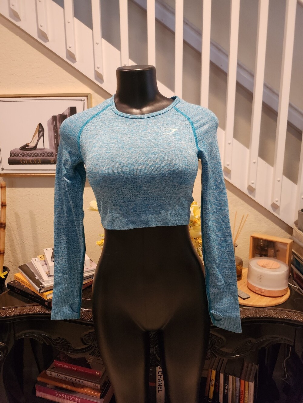 Gymshark Vital Seamless Long Sleeve Crop Top size M